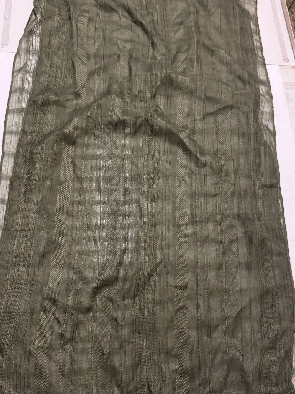 Lightweight Women’s Stylish Khaki Olive Green Infinity Scarf